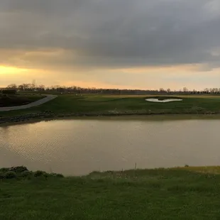 Practice green off 1st tee