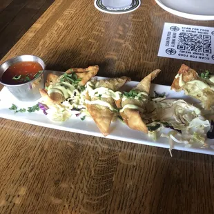 Jalapeno Avocado Wontons