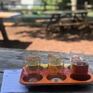 Perfect weather for sitting on a patio with a flight