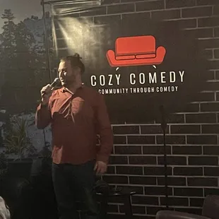 Live comedy once a month