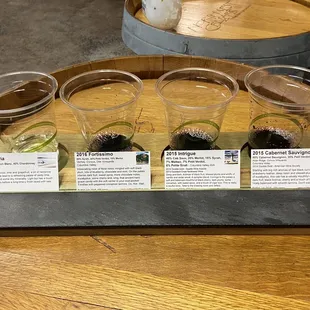 a selection of tasting glasses