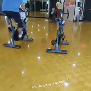 Cycling..don't forget your seat, there as hard as bricks