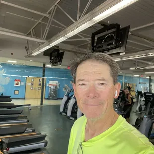 Elliptical and treadmill
