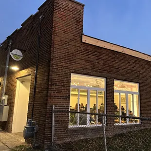 the outside of the building