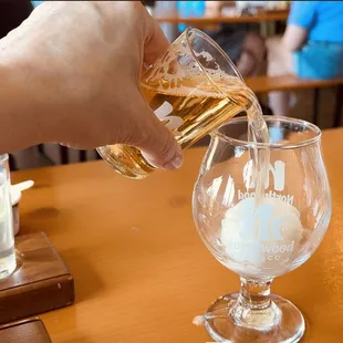 cider &amp; sorbet float