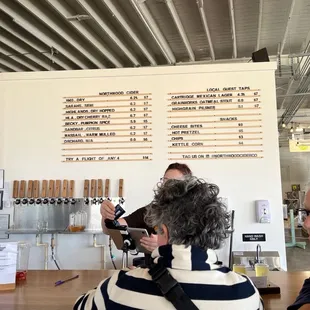 a woman taking a picture