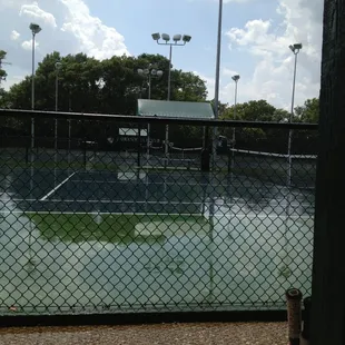 Raining and sunny.
