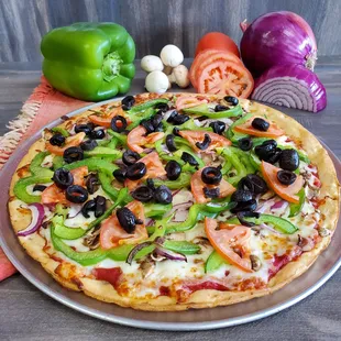 Gluten Free Vegetarian pizza