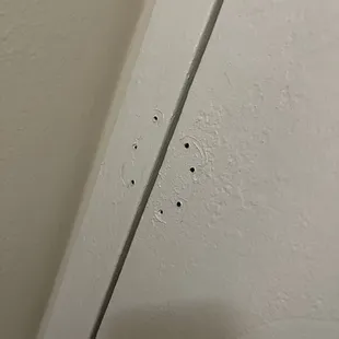 Where the deadbolt should be.