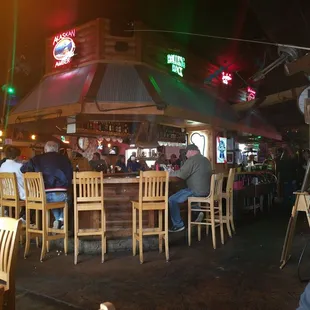 people sitting at the bar