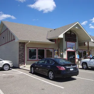 Outside of the building, view looking northeast.