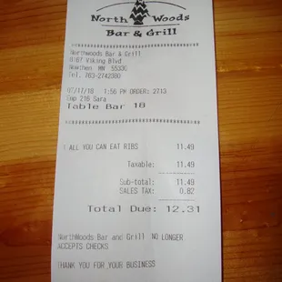 Final tab - great prices!