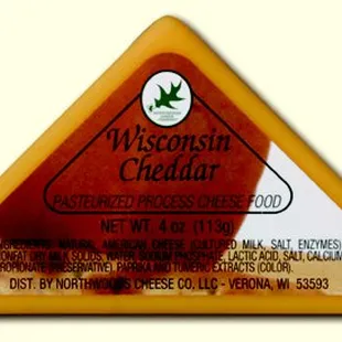 1040 4 oz Triangle Cheddar No refrigeration needed.  Shelf stable Cheese.  Perfect for hiking, camping, outdoors, sportsmen and woman