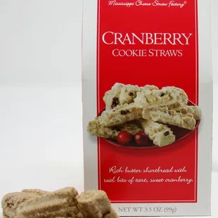 8215 3.5oz Cranberry Cookie Straws.  New for 2018