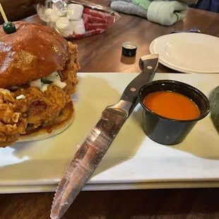Crispy Buffalo chicken sandwich