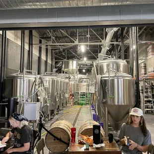 two women sitting at a table