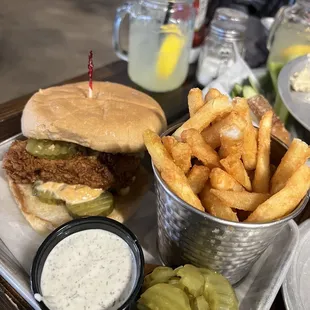 THE Chicken Sandwich. SO good!  And the ranch is homemade. Might be the best ranch I've ever had.
