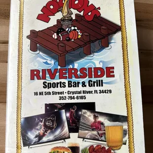 Menu cover