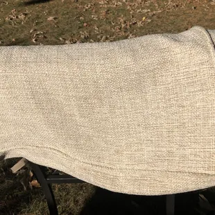 The stain is gone after washing the couch cushion!