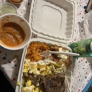 Chilaquiles w/ Asada $16.64