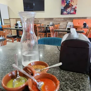 Extra touches when dining in.