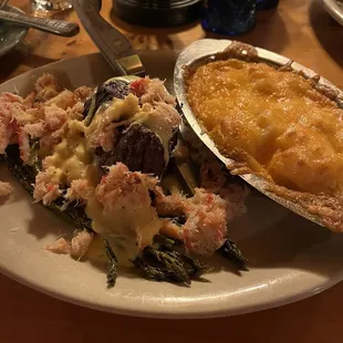 Fillet Oscar with au gratin potatoes