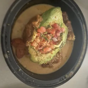 My $15 mofongo drenched in sauce after having asked them to pour it on the side. I had to trash it.