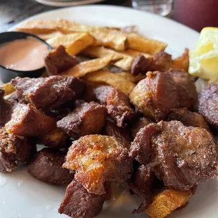 Carne frita with the best French fries!