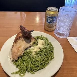 Chicken and pestos pasta  It's really delicious