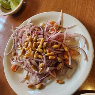 Jalea veggies ordered on the side instead of on top