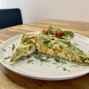 Savory crepes are perfect for breakfast, lunch or dinner!