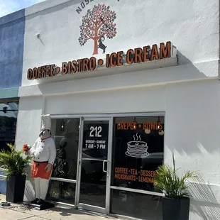 You can easily find Nosey Goat Coffee from the street.