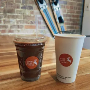 Coffee Crackle latte Chia tea latte Nosey goat