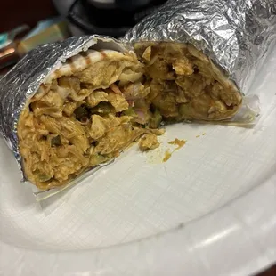 Spicy Chicken Shawarma Wrap