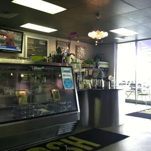Interior of the eatery.