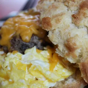 Sausage, Egg and Cheese Biscuit