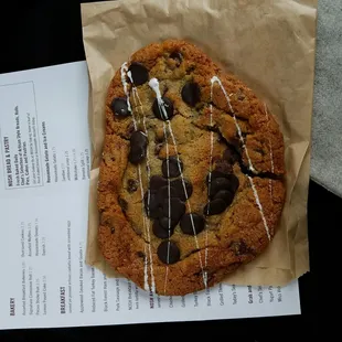 Giant chocolate chip cookies