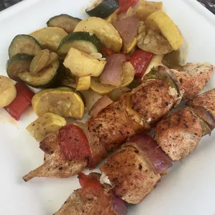 Chicken Kebab with veggies