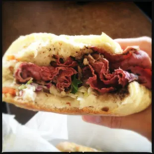 Hot Pastrami Sandwich