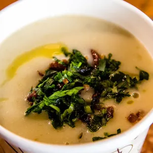 Truffled Potato Soup with Bacon &amp; Parsley