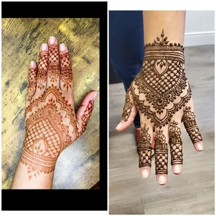 After two weeks henna