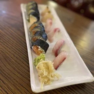 Assorted nigiri.