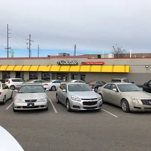 cars parked in a parking lot