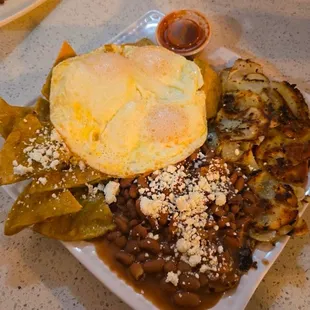 Potatoes tasted burnt and some were raw still.  This wasn't our picture of ours but it did look like this.