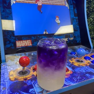 Mardi Gras lemonade and arcade
