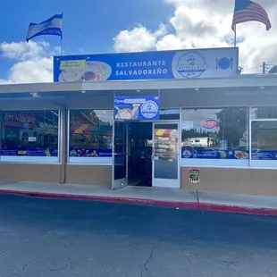 the front of a restaurant