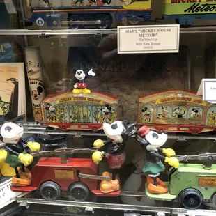 Antique Disney train cars