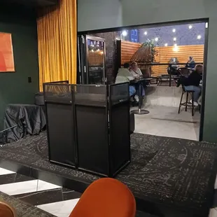 DJ/band area