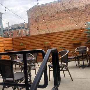 Outside seating under the stars