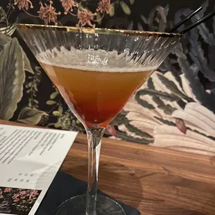 Pineapple upside down cocktail
